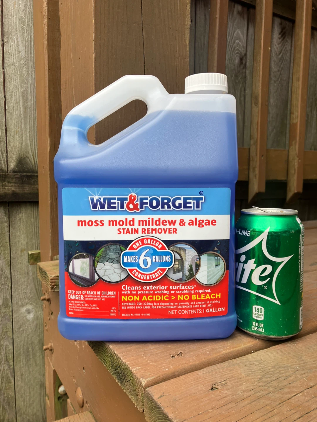 Wet & Forget 1 Gallon Moss Mold Mildew Algae Stain Remover - New - photo 3