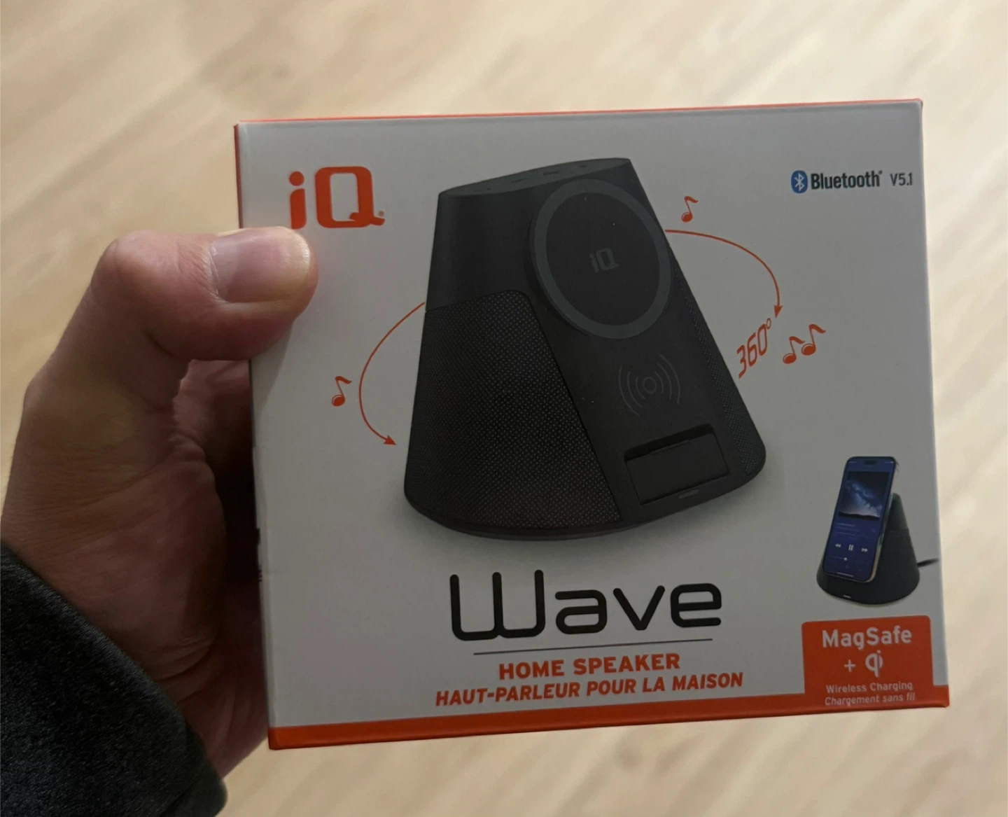 iQ Wave Bluetooth Home Speaker And Wireless Charge
