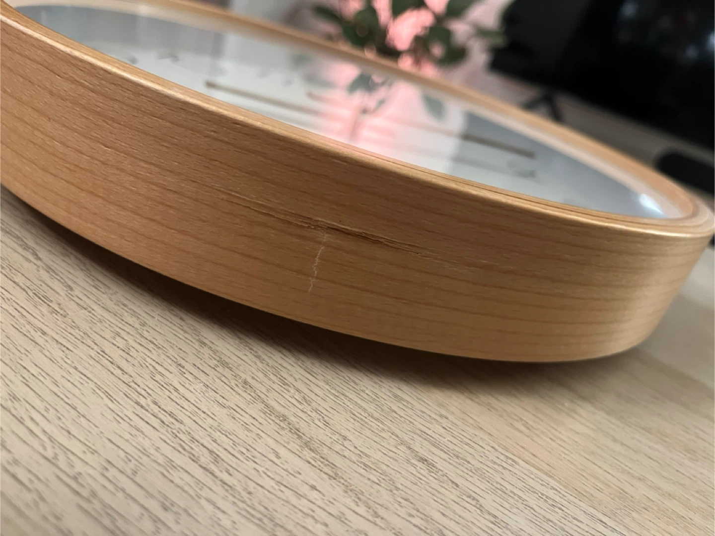 Wooden Frame Wall Clock - photo 3