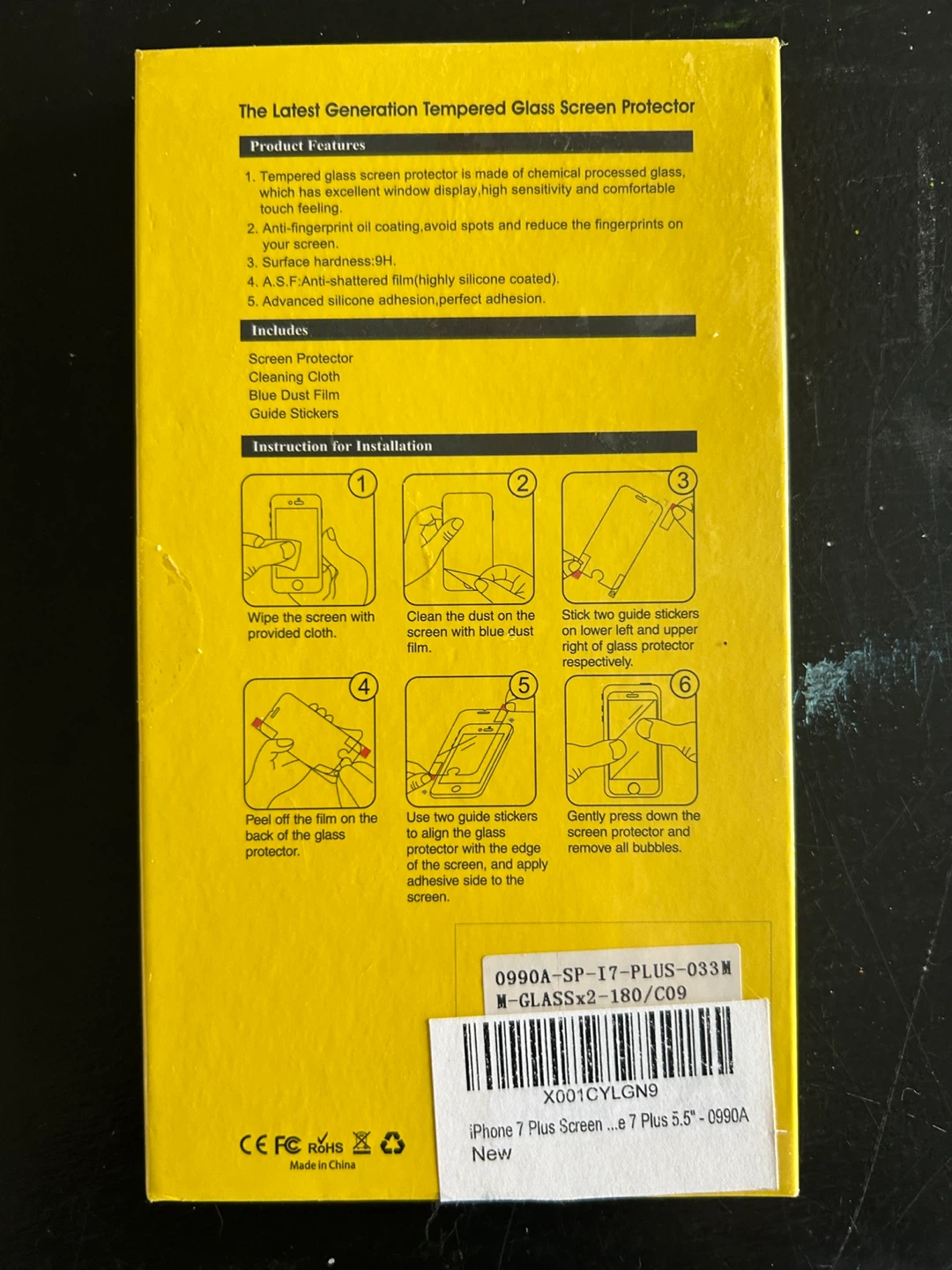 iPhone 7 Plus Tempered Glass Screen Protector - photo 2