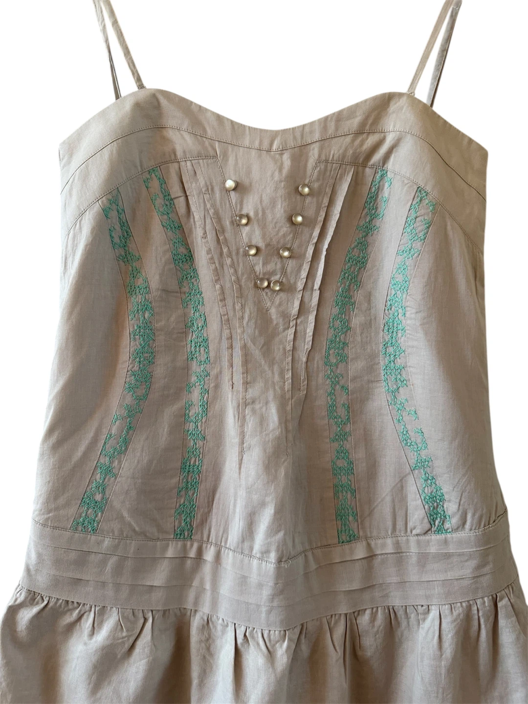 2Two Embroidered Drop-Waist Mini Dress - photo 2