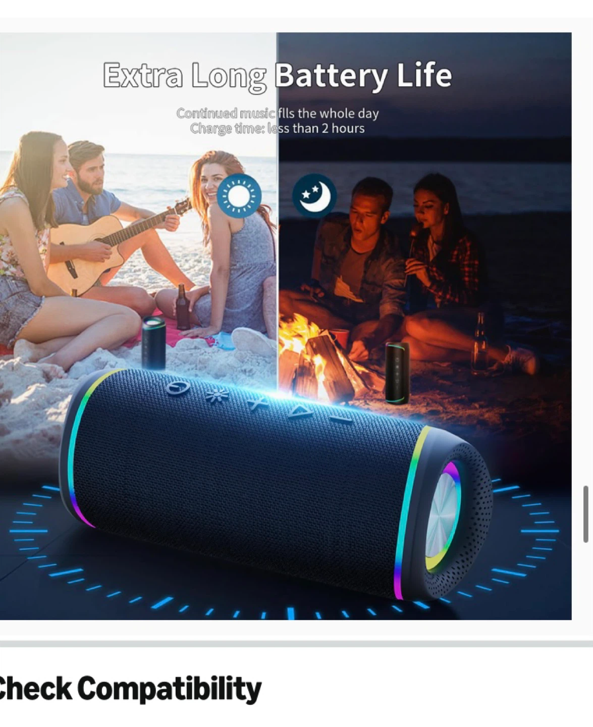RGB EBS-609 Wireless Speaker Bluetooth 5.3 IPX5 Waterproof - photo 4