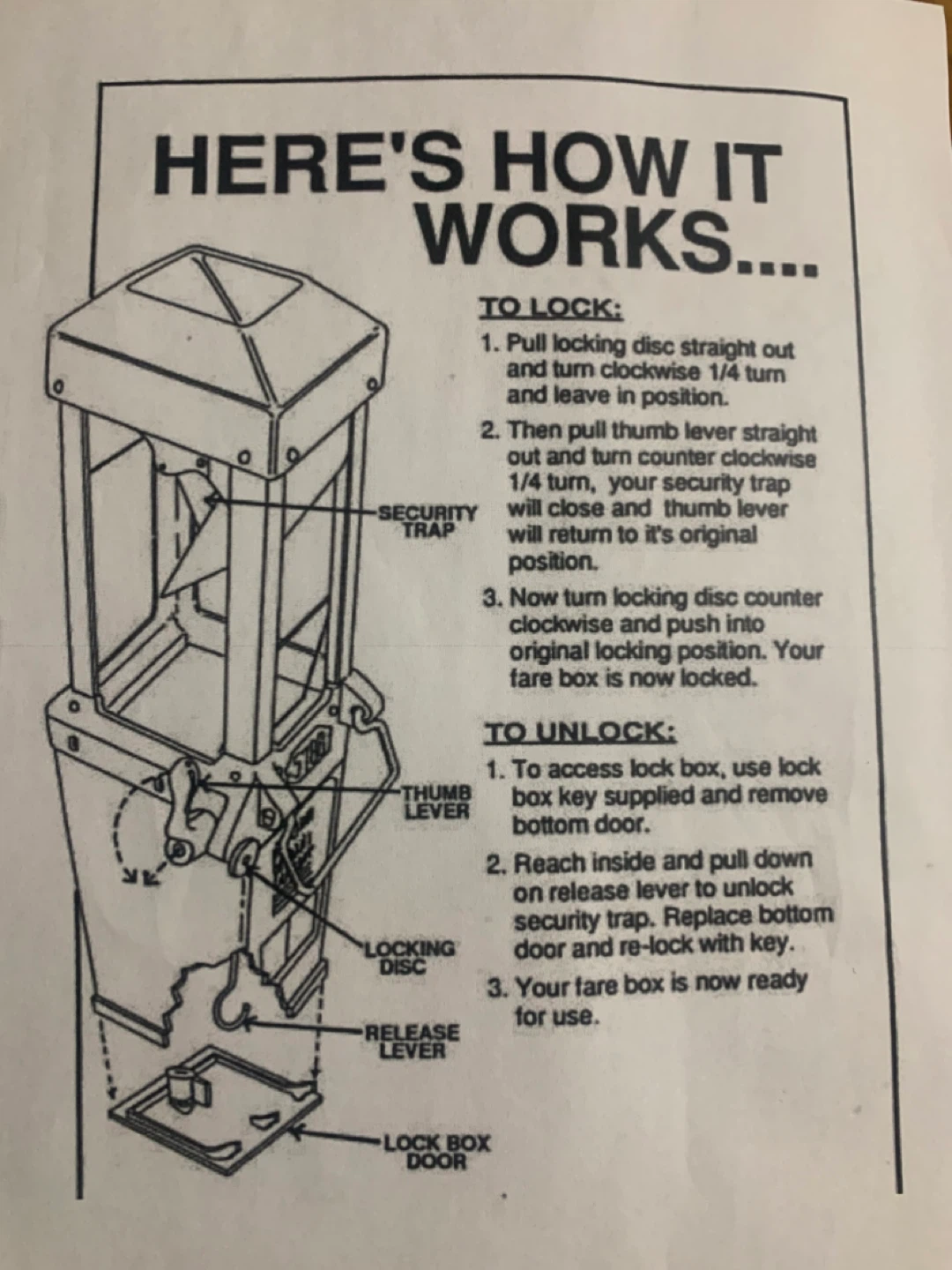 Vintage Toronto Transit Commission (TTC) Fare Box - photo 3