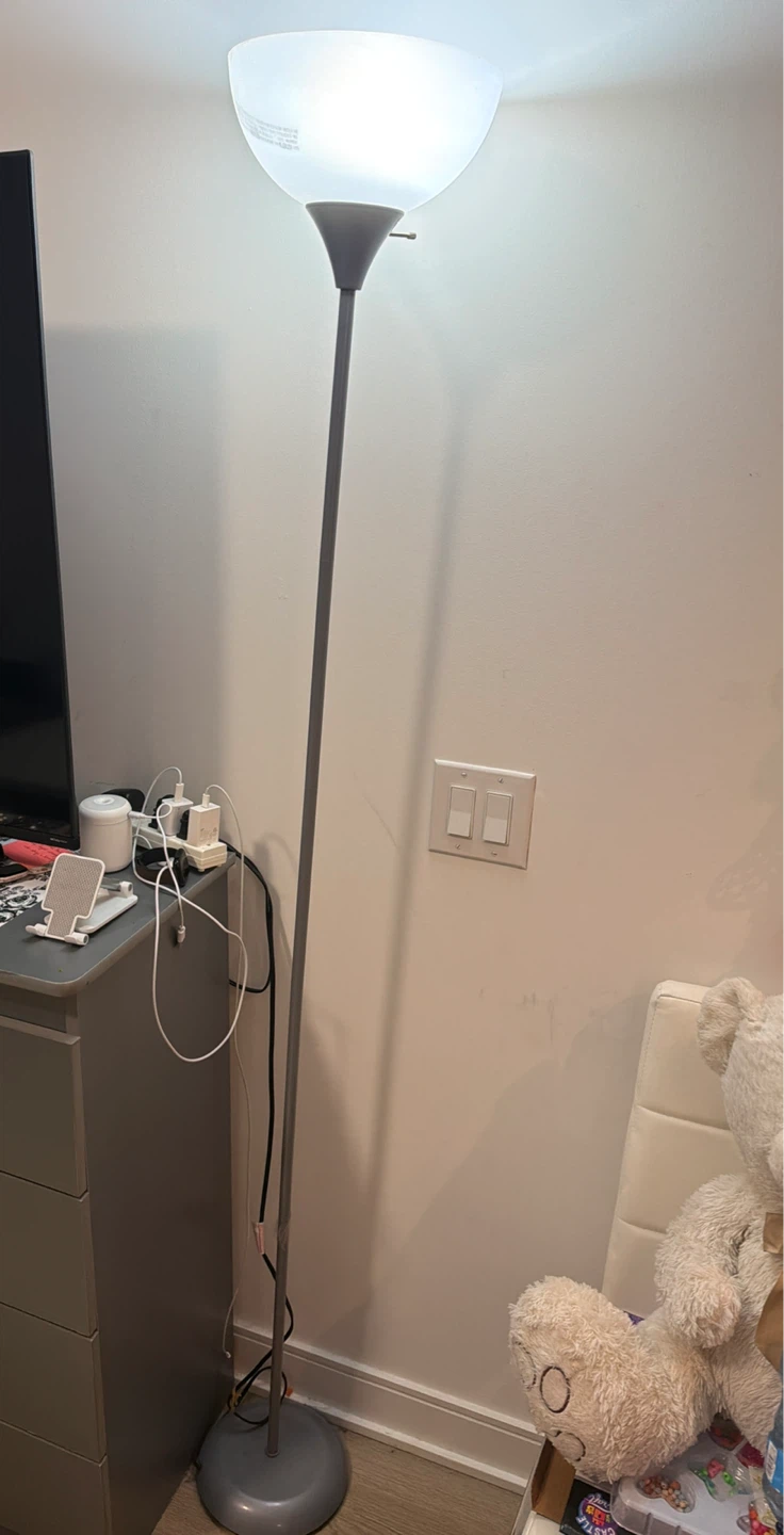 Grey Floor Lamp