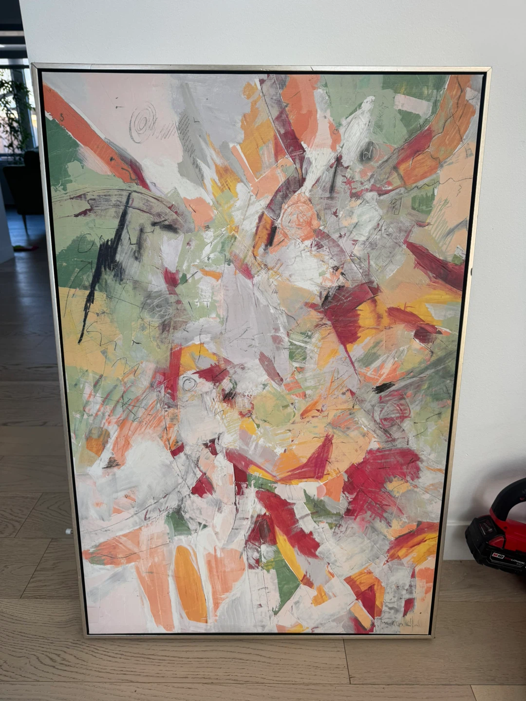 Abstract Framed Painting