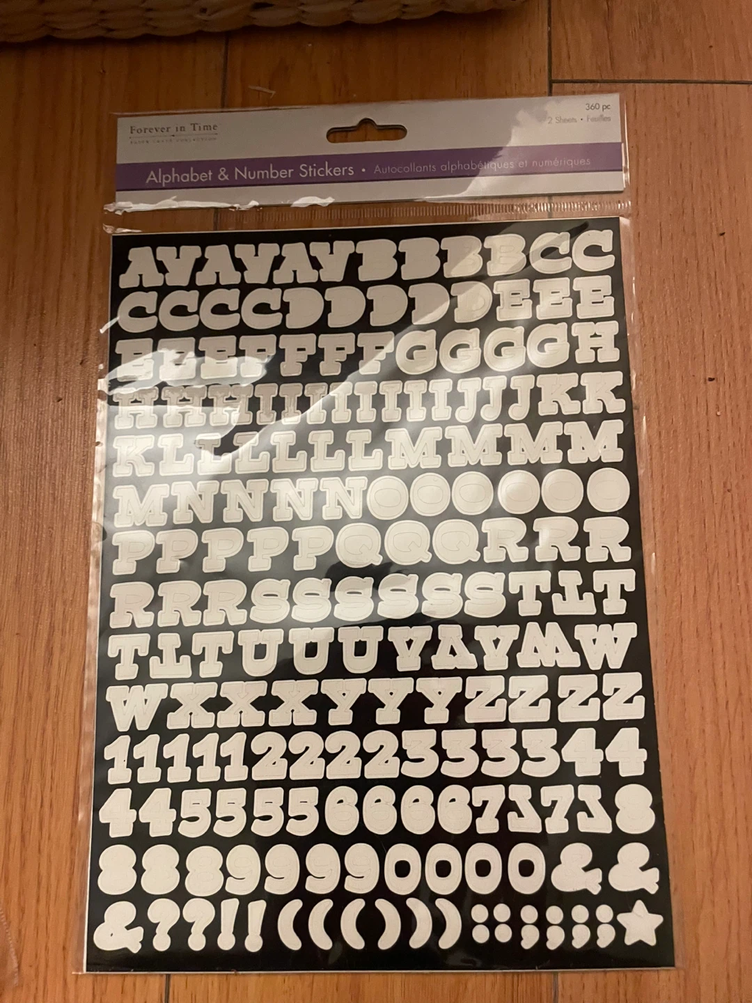Forever in Time Alphabet & Number Stickers 🥕