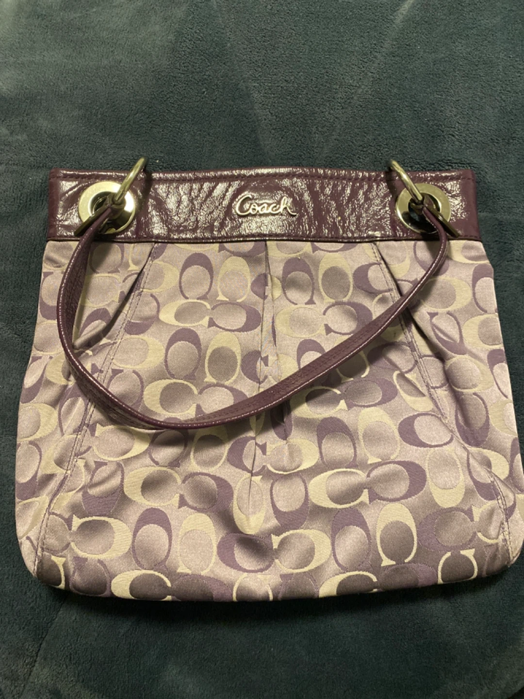 Coach Signature Jacquard Shoulder Bag