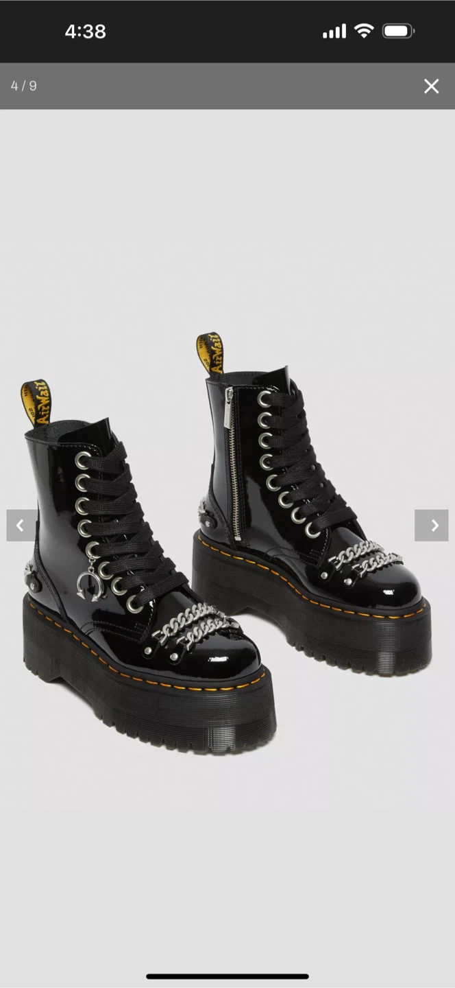 Dr. Martens Jadon Max Chain Patent Leather Platform Boots - photo 2