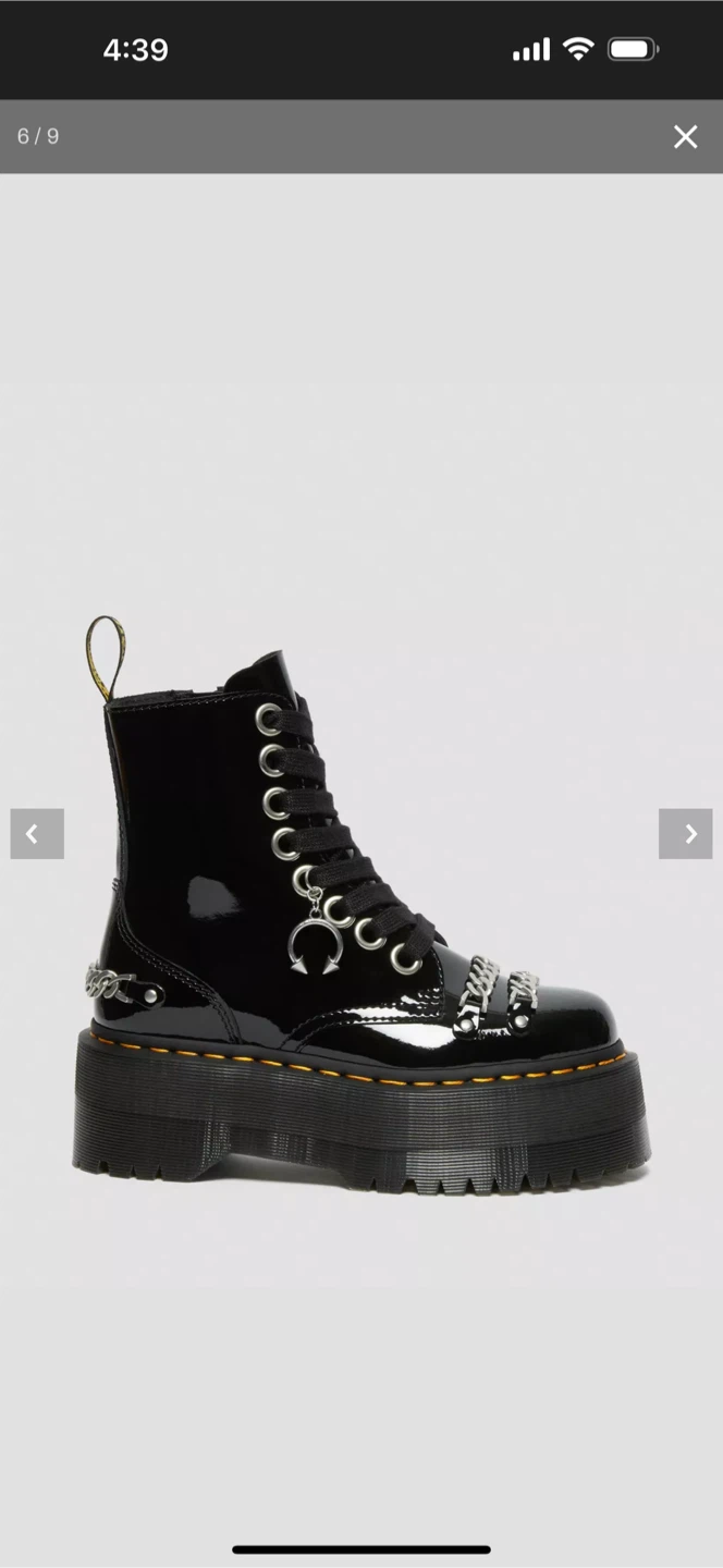 Dr. Martens Jadon Max Chain Patent Leather Platform Boots - photo 3