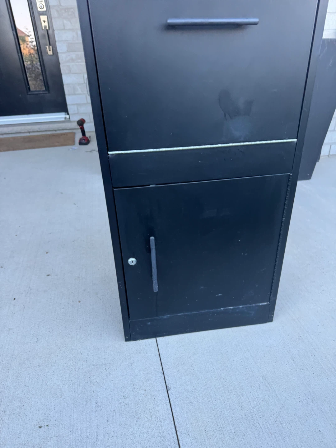 Black Mailbox Parcel Drop Box