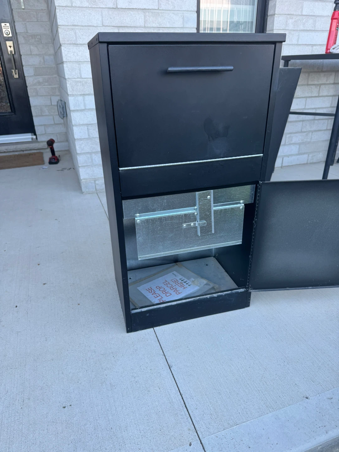 Black Mailbox Parcel Drop Box - photo 3