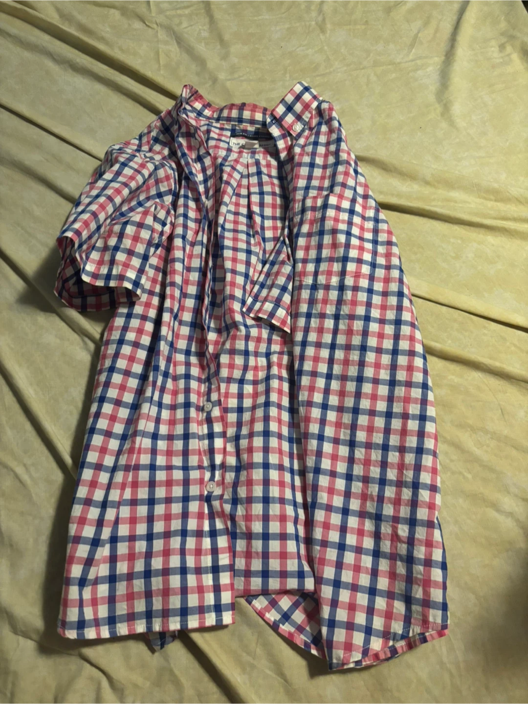 Old Navy The Classic Shirt Slim Fit Plaid Button-Up XL TG