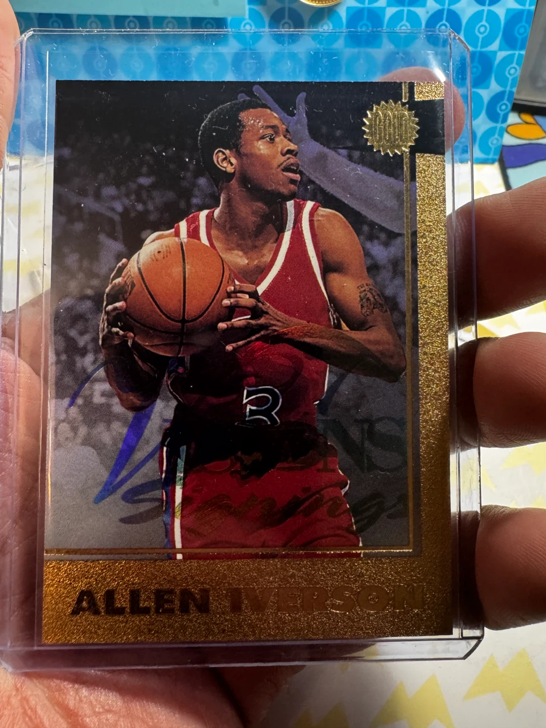 Allen Iverson Autographed Basketball Card - photo 2