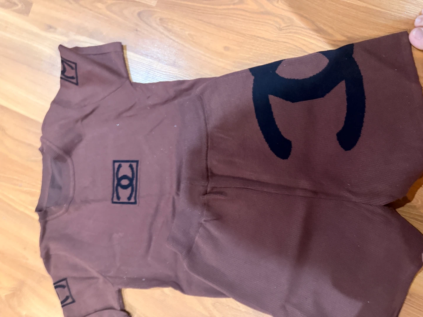 Brown Chanel Knit Shorts Set - photo 2