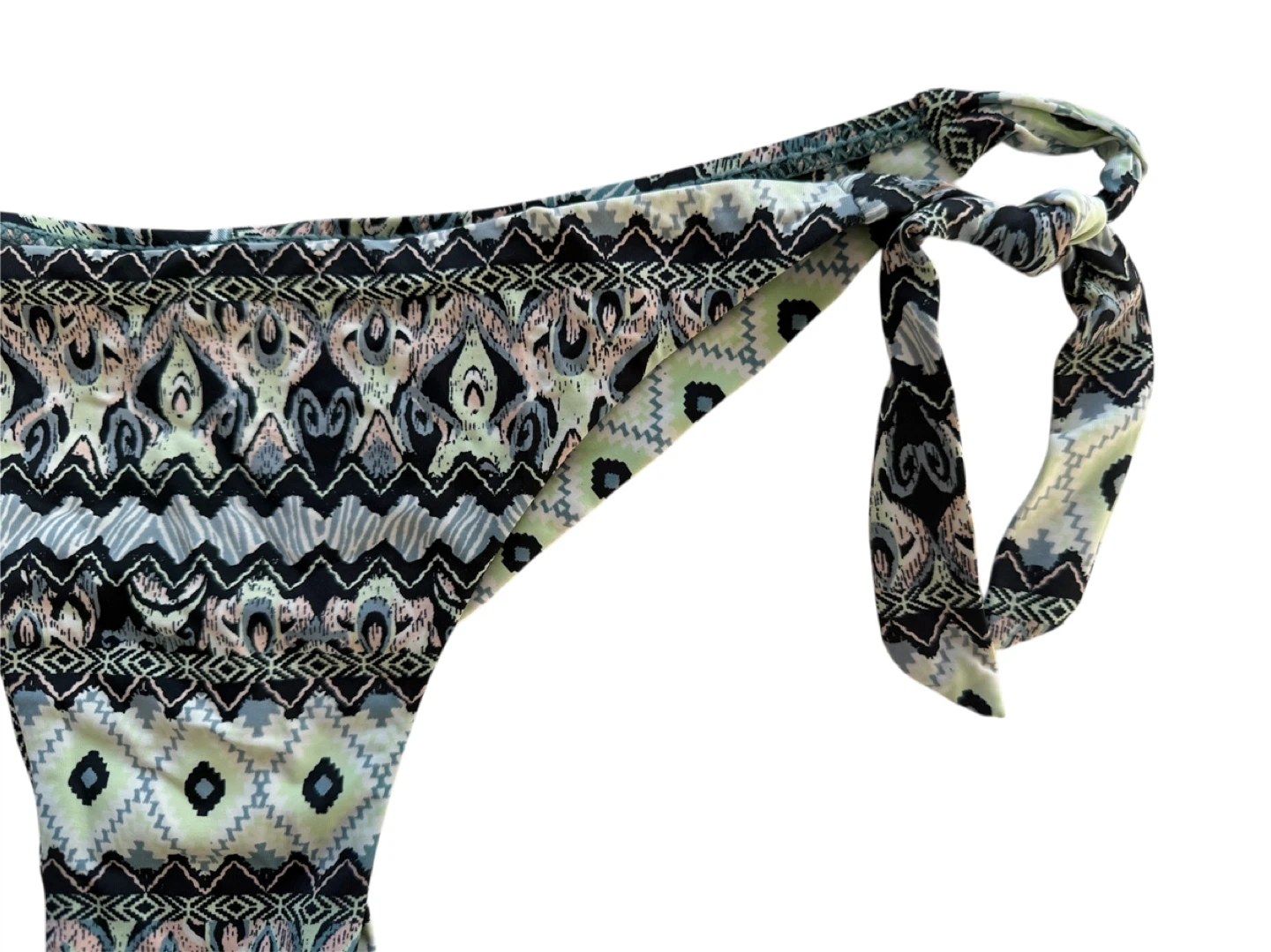 🥕Coiba Ethnic Low-Rise Tie-Side Brazilian Bikini Bottom - photo 3