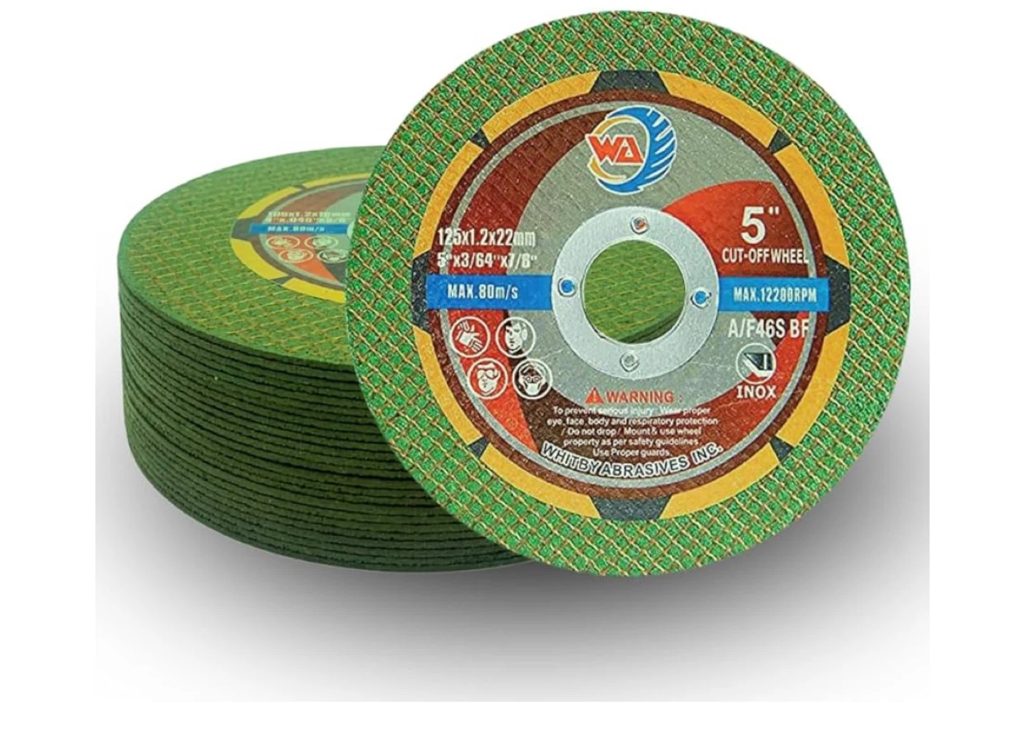 WA Grinder 5" Cut-Off Wheels (125x1.2x22mm)