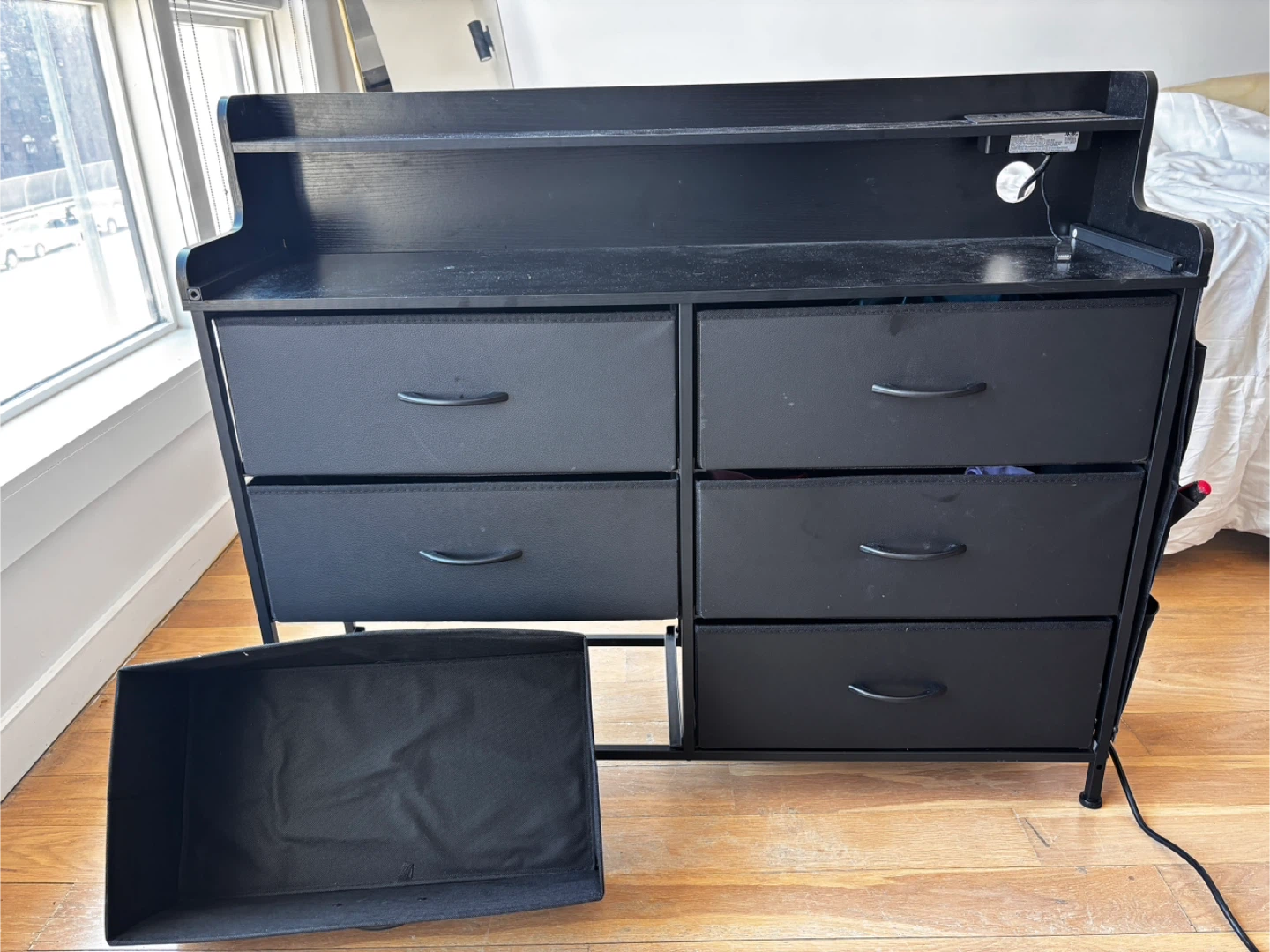 Black 6-Drawer Dresser - photo 2