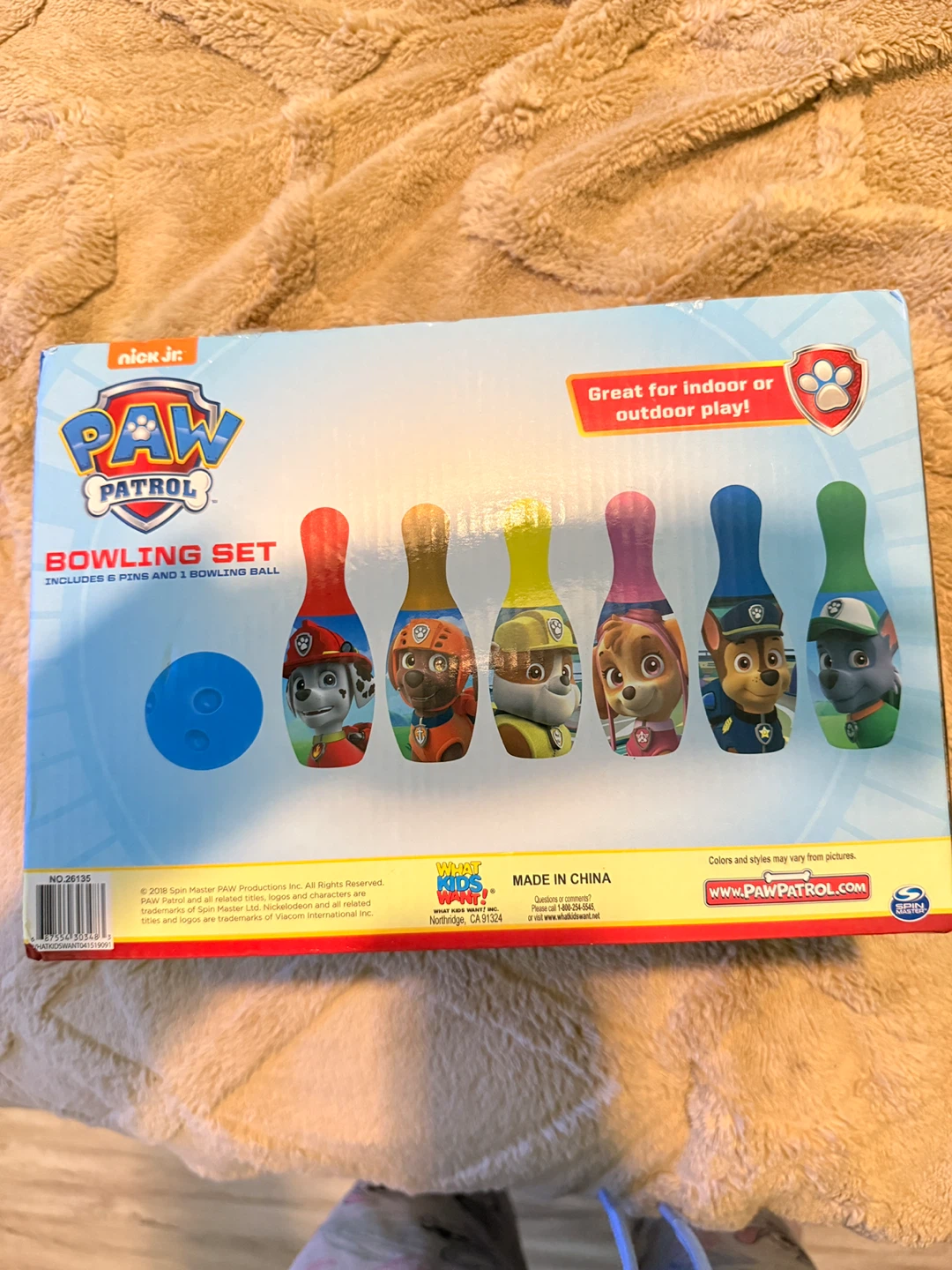 Nickelodeon Paw Patrol Bowling Set with 6 Pins and 1 Ball - photo 2