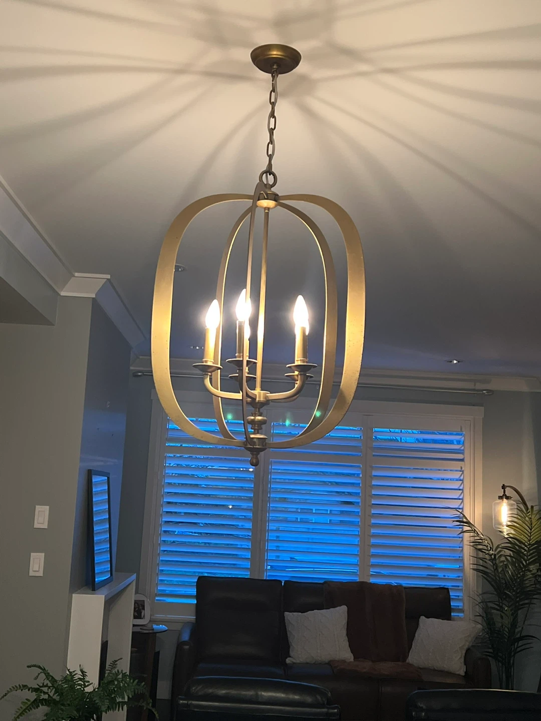 Gold Metal Chandelier