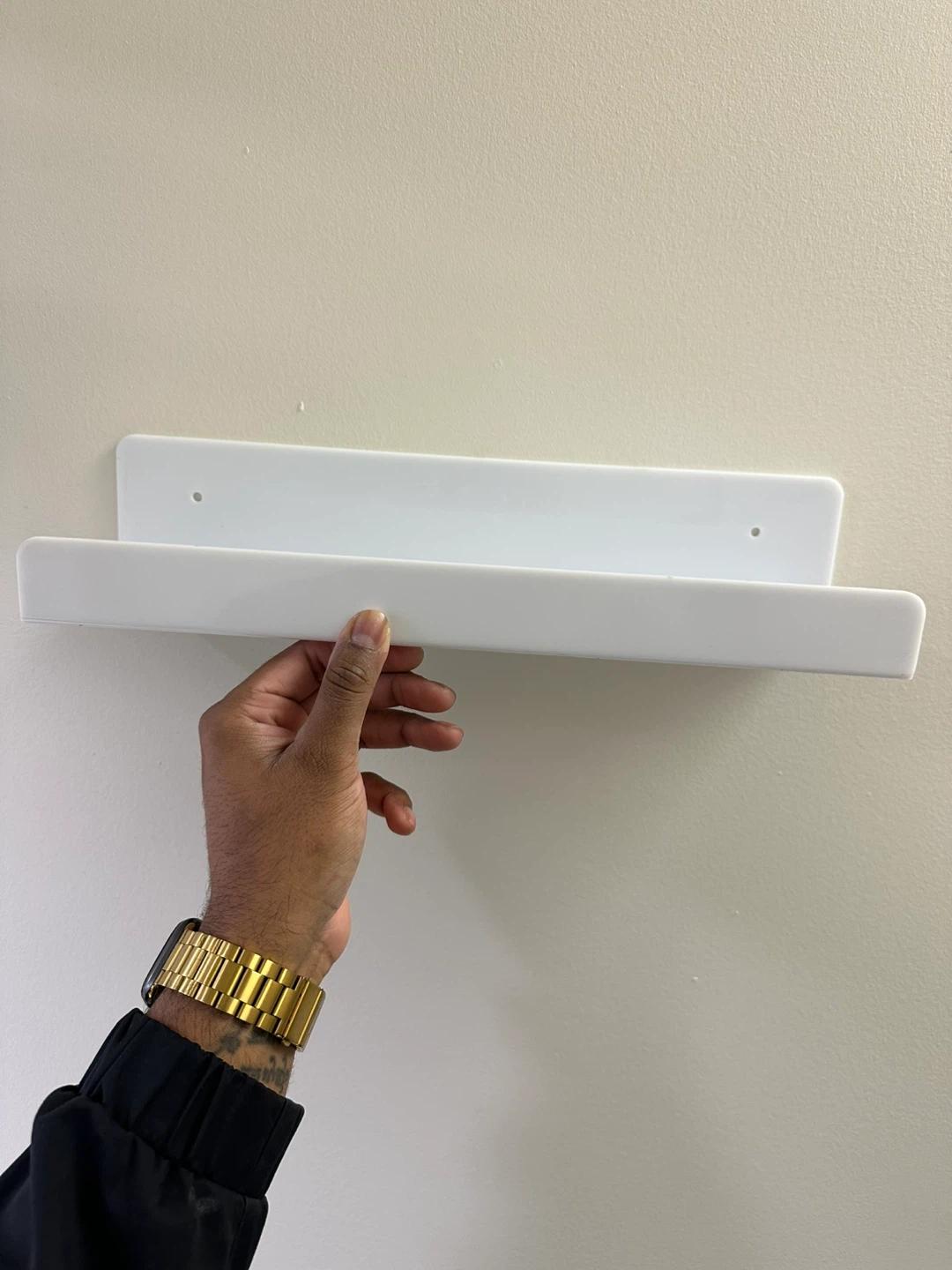 6 White Acrylic Floating Shelf - 15 inch - photo 3