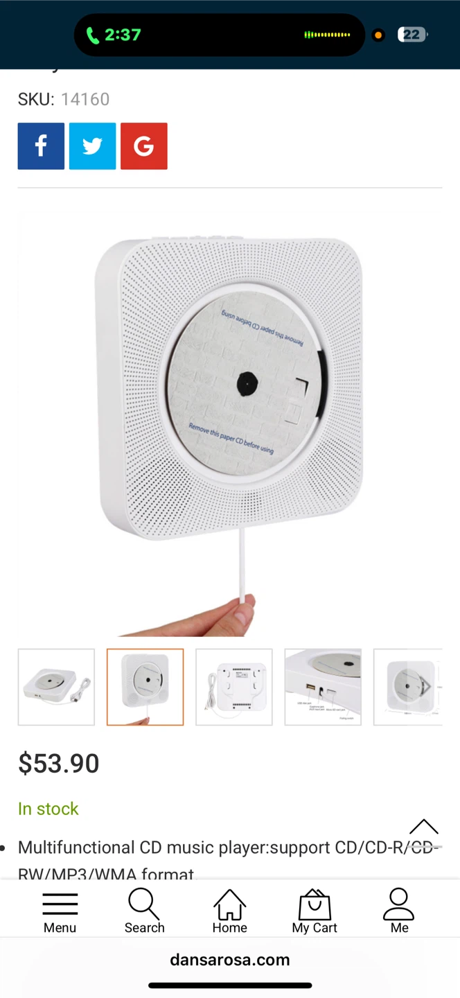 Retekess TR609 Portable Wall CD Player - photo 2