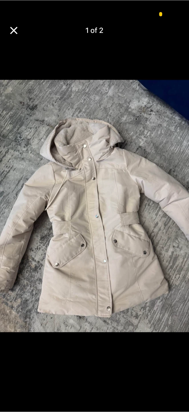Storm Mountain Women's Beige Parka Jacket Size M