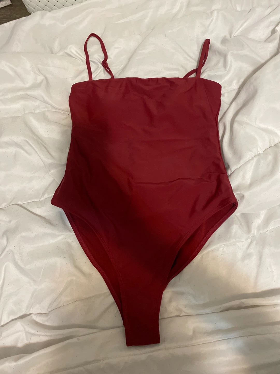Maroon One-Piece Swimsuit