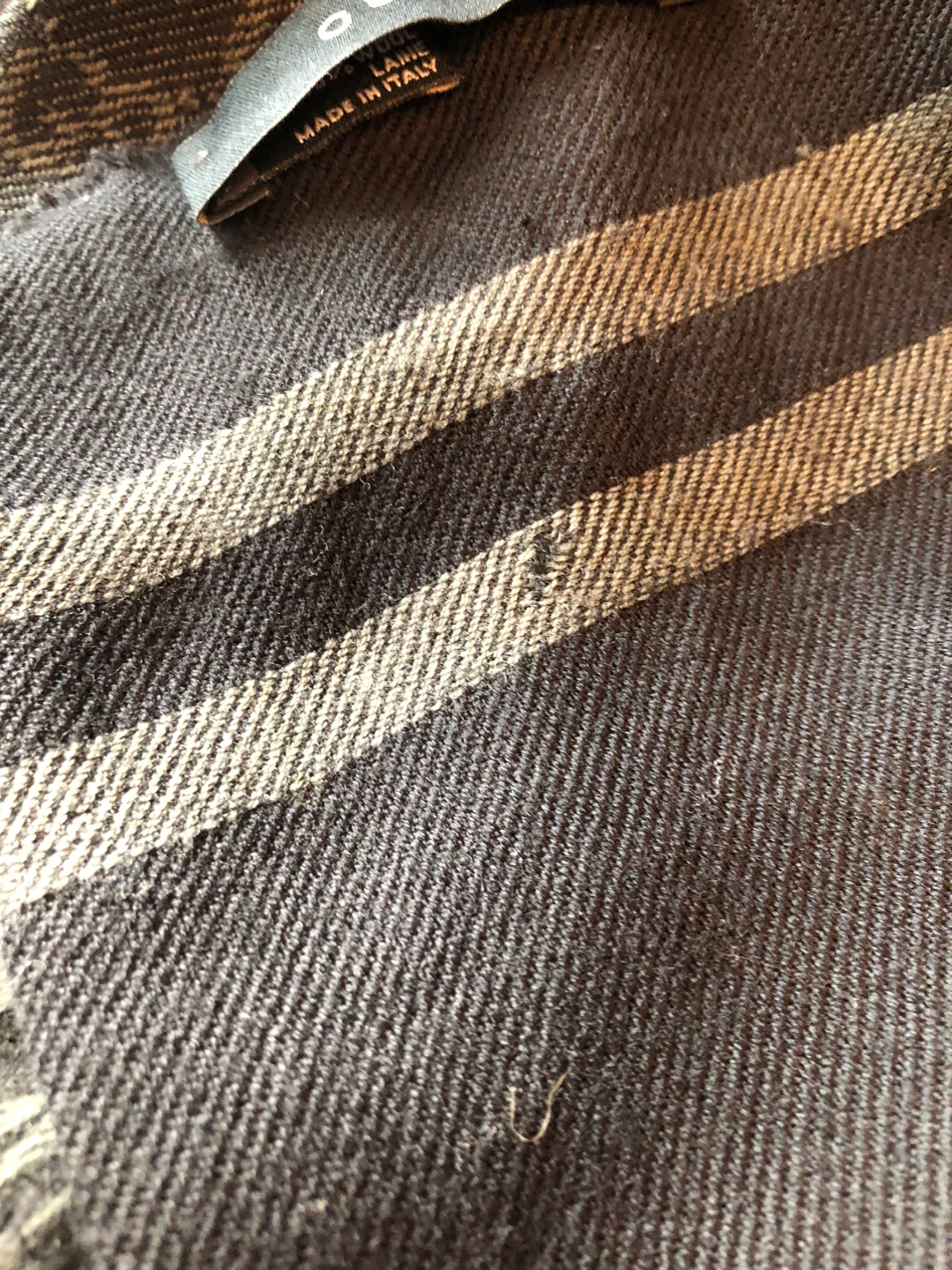 GUCCI Dark Grey Wool Scarf - photo 4