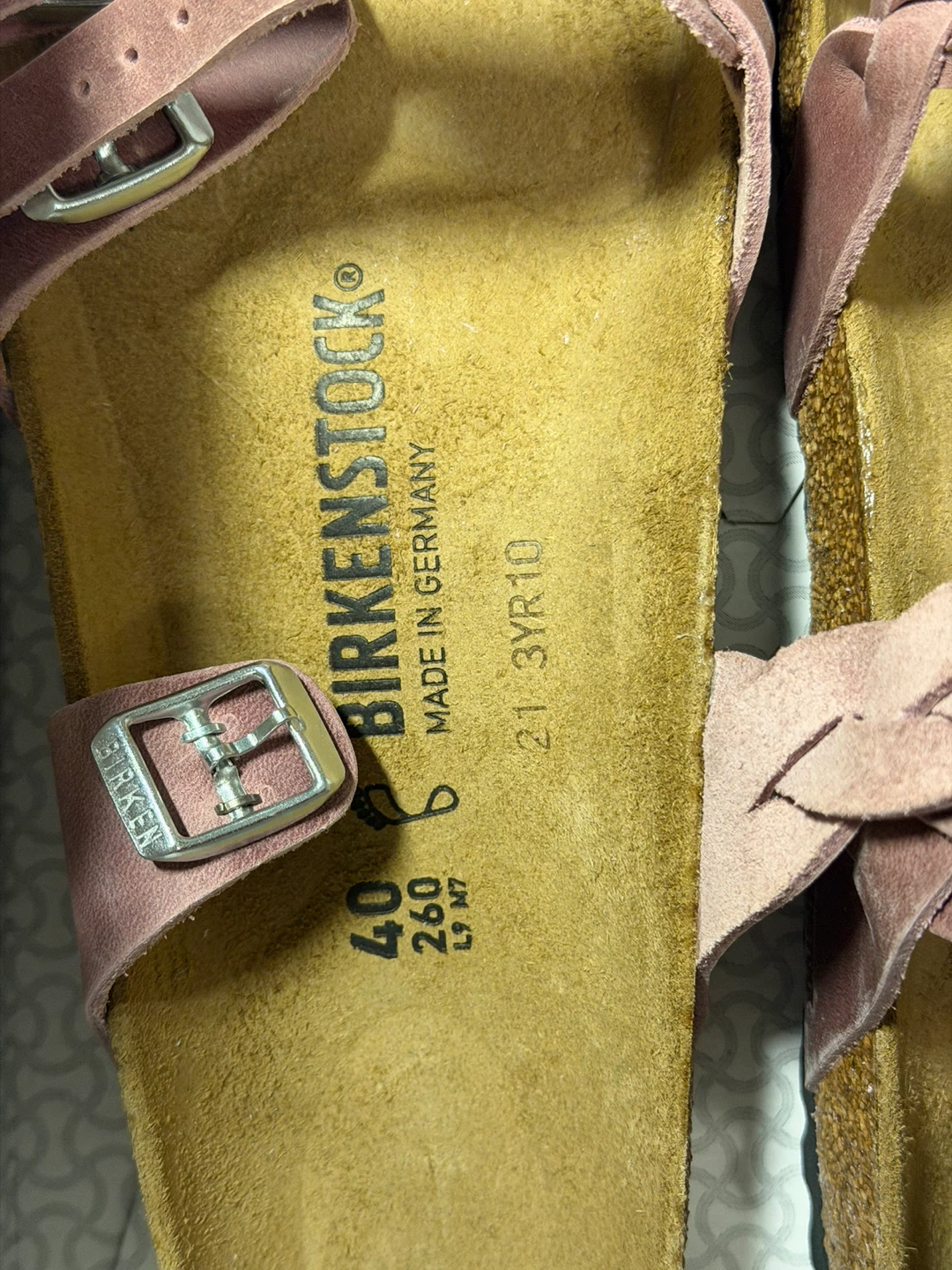 Birkenstock Franca Braided Sandals Rosewood Size 40 - photo 3