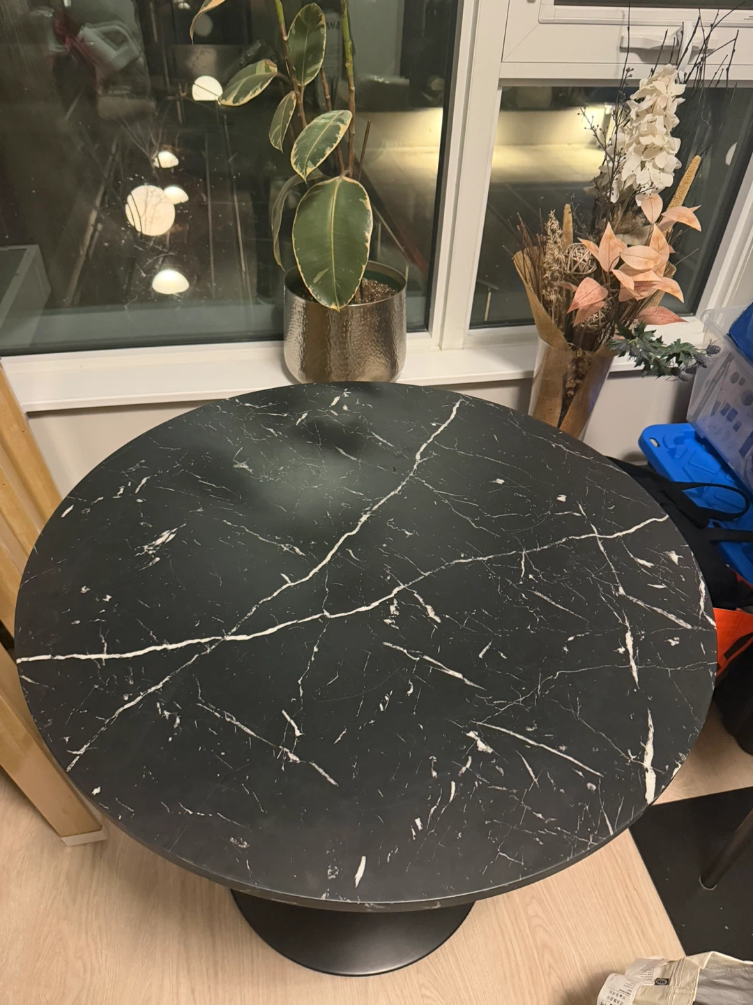 31.5” Dining Table, Marble Design