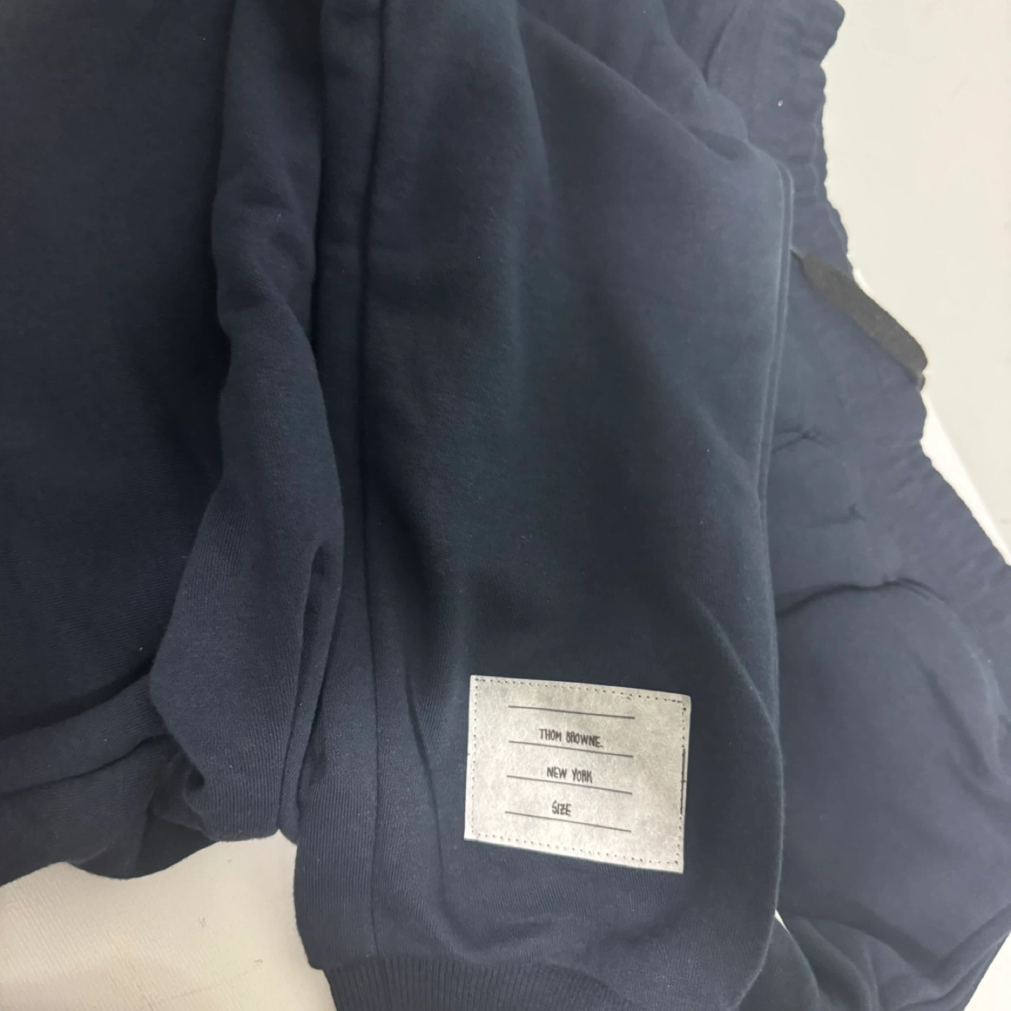 Thom Browne Navy Sweatpants with White Stripes - photo 2