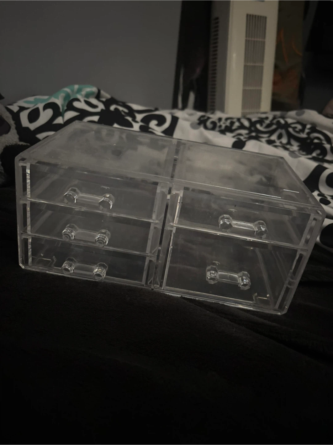 Clear Plastic Makeup Organizer with Drawers - photo 3