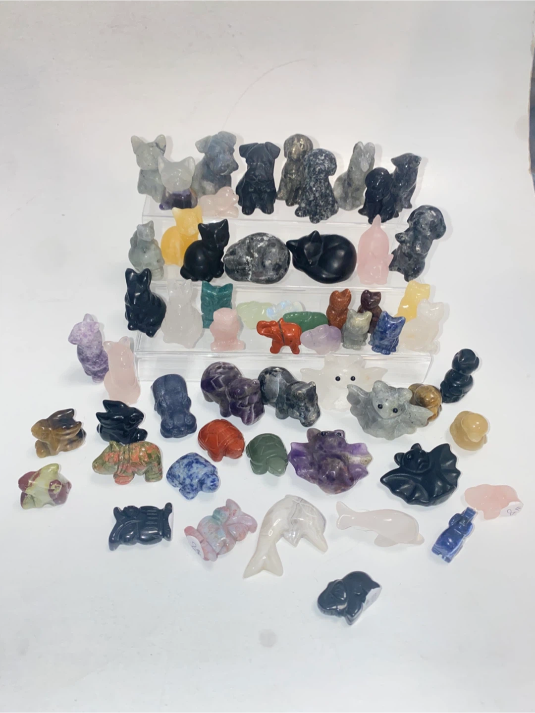 Assorted Crystal Animal Figurines