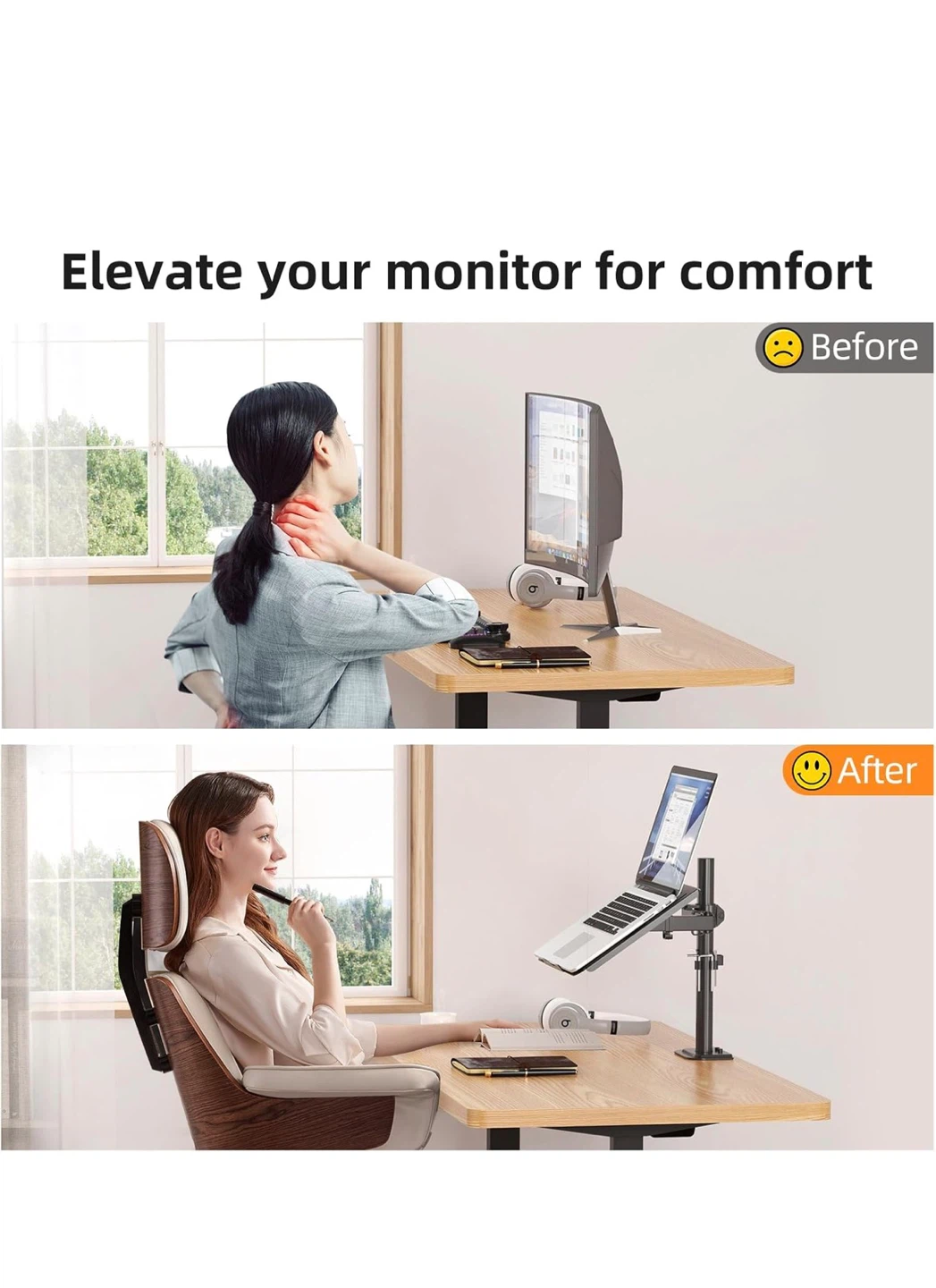 MONITOR STAND W/LAPTOP TRAY (SUPTEK) - photo 3