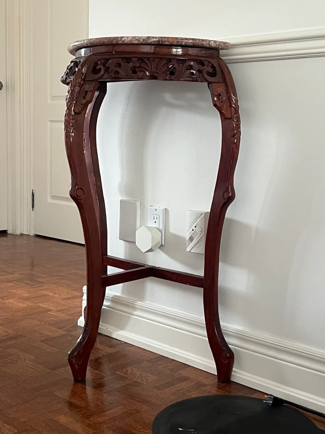 Antique Marble Top Console Table - photo 3