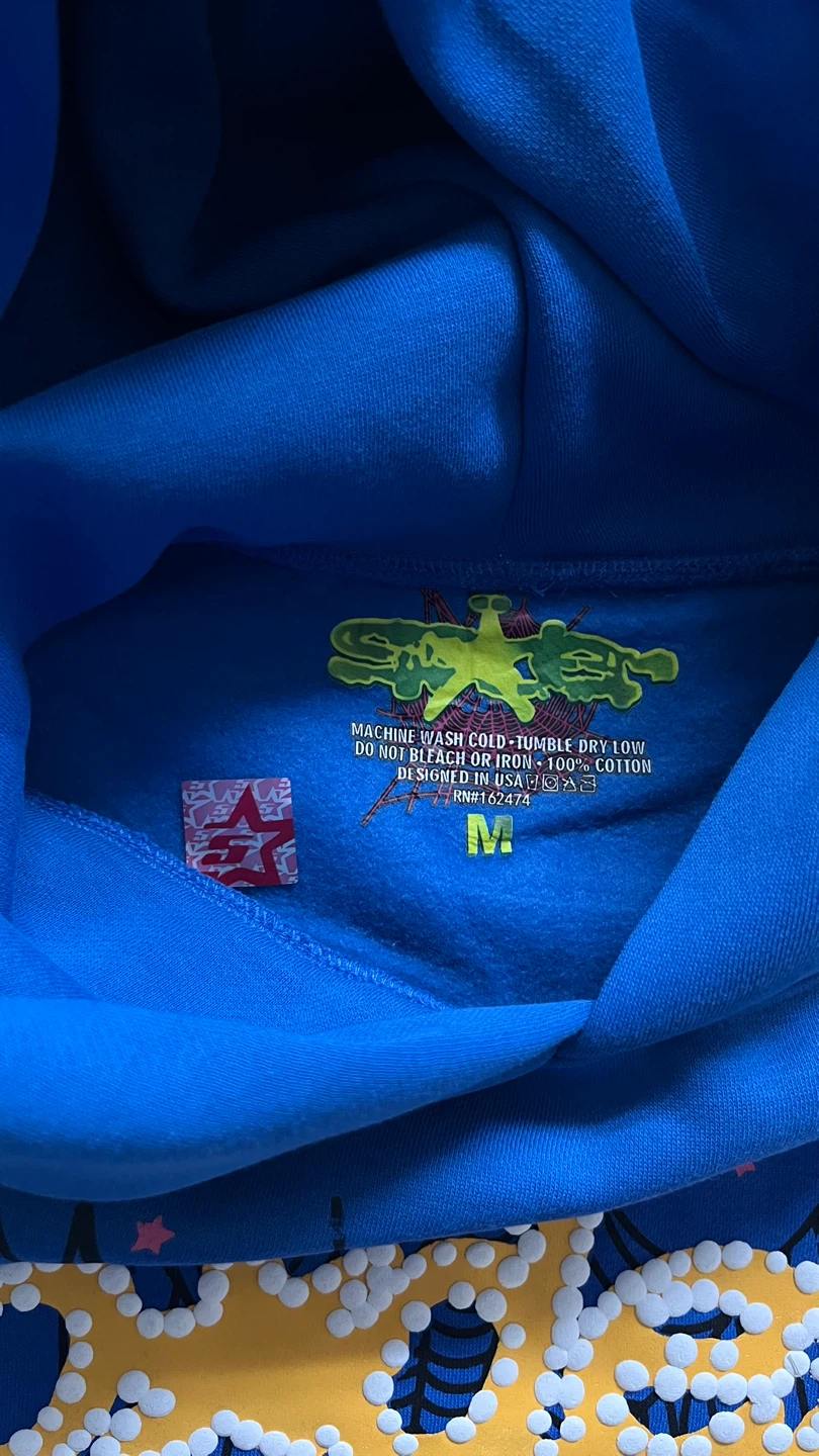 Blue Sp5der hoodie - photo 4