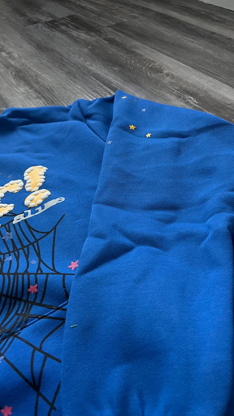 Blue Sp5der hoodie - photo 3