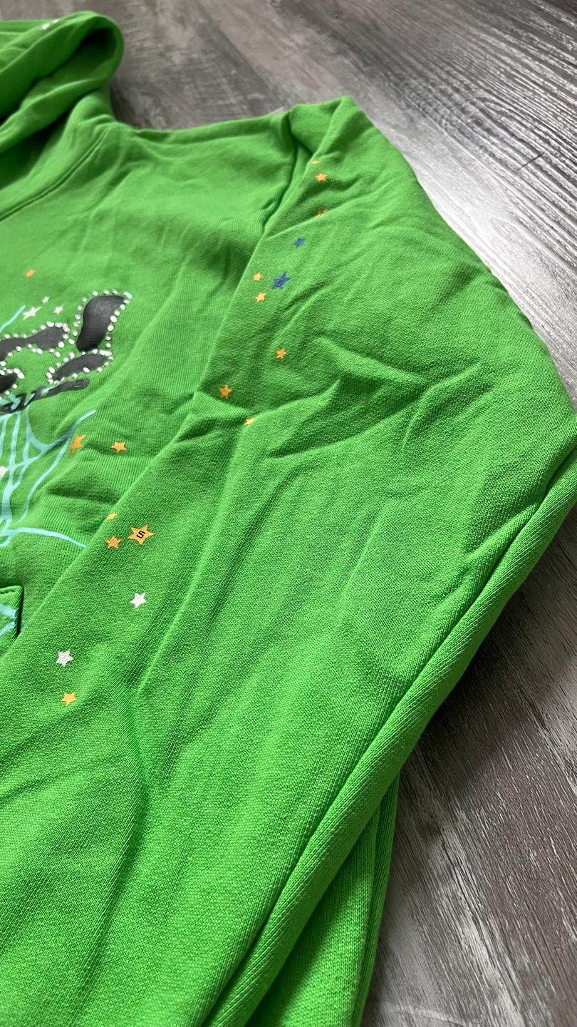 Green Sp5der hoodie - photo 3