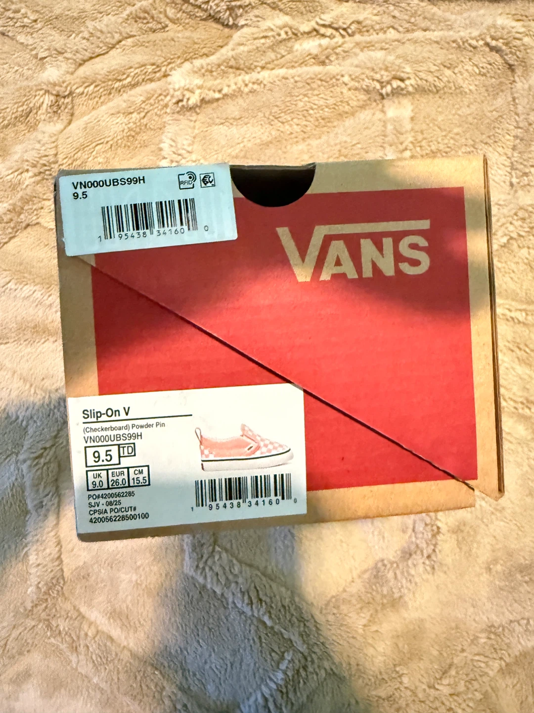 Vans Powder Pink Toddler Shoes Size 9.5 - photo 2