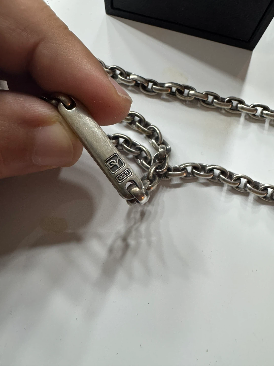 David Yurman Sterling Silver Chain Necklace with Horn Pendant - photo 5
