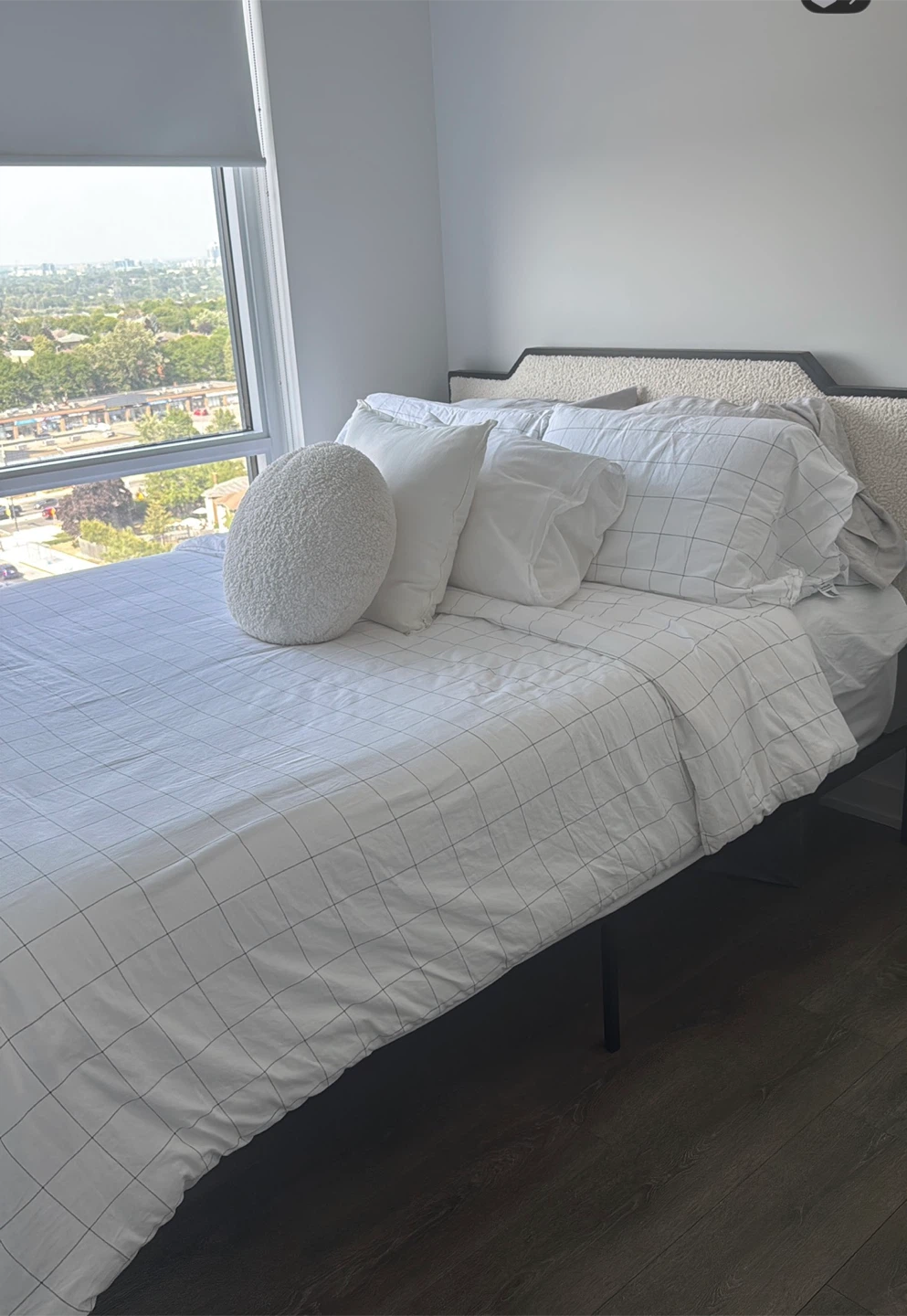 Queen Size bed frame with mattress