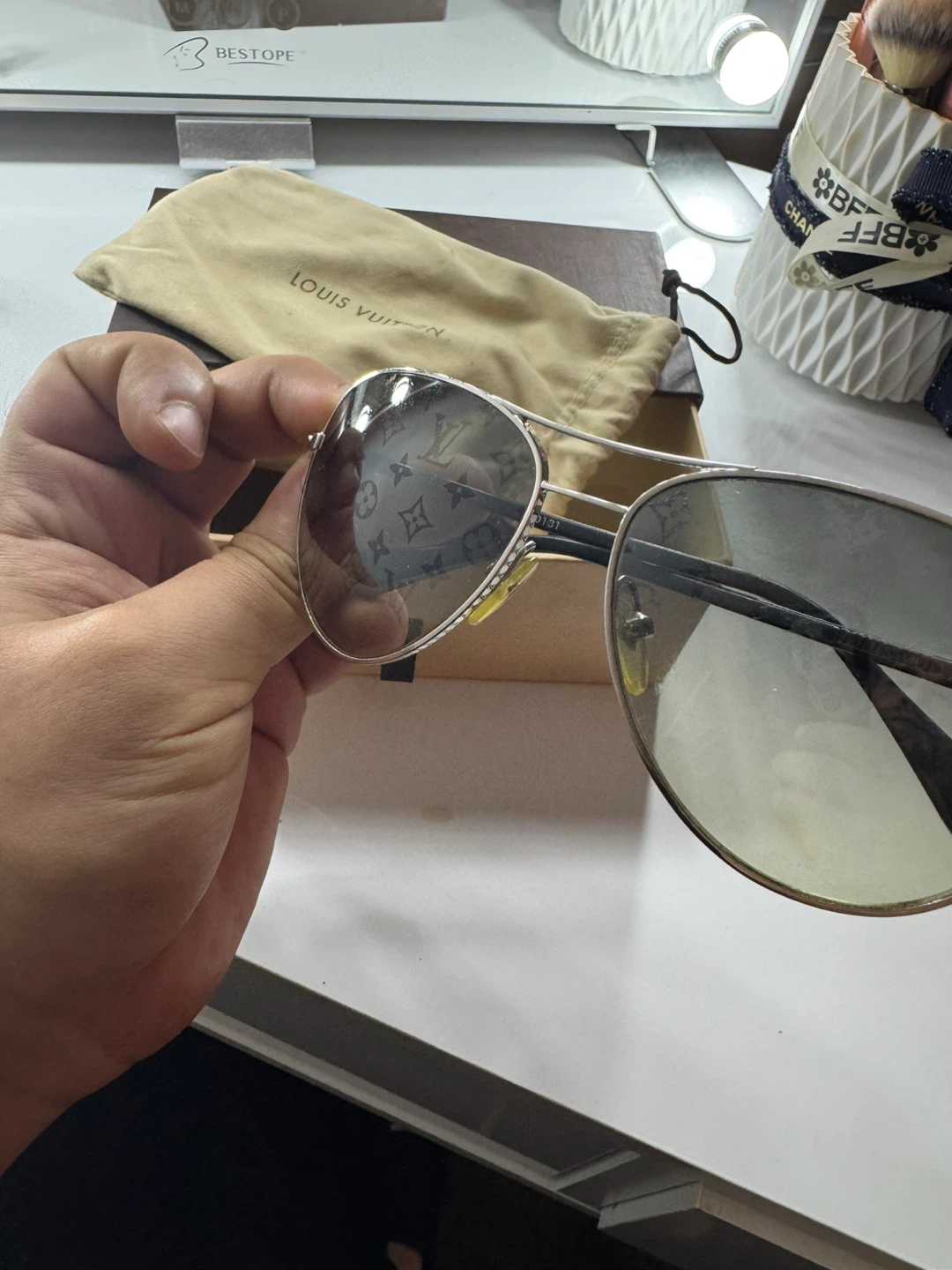 Louis Vuitton Monogram Aviator Sunglasses - photo 2