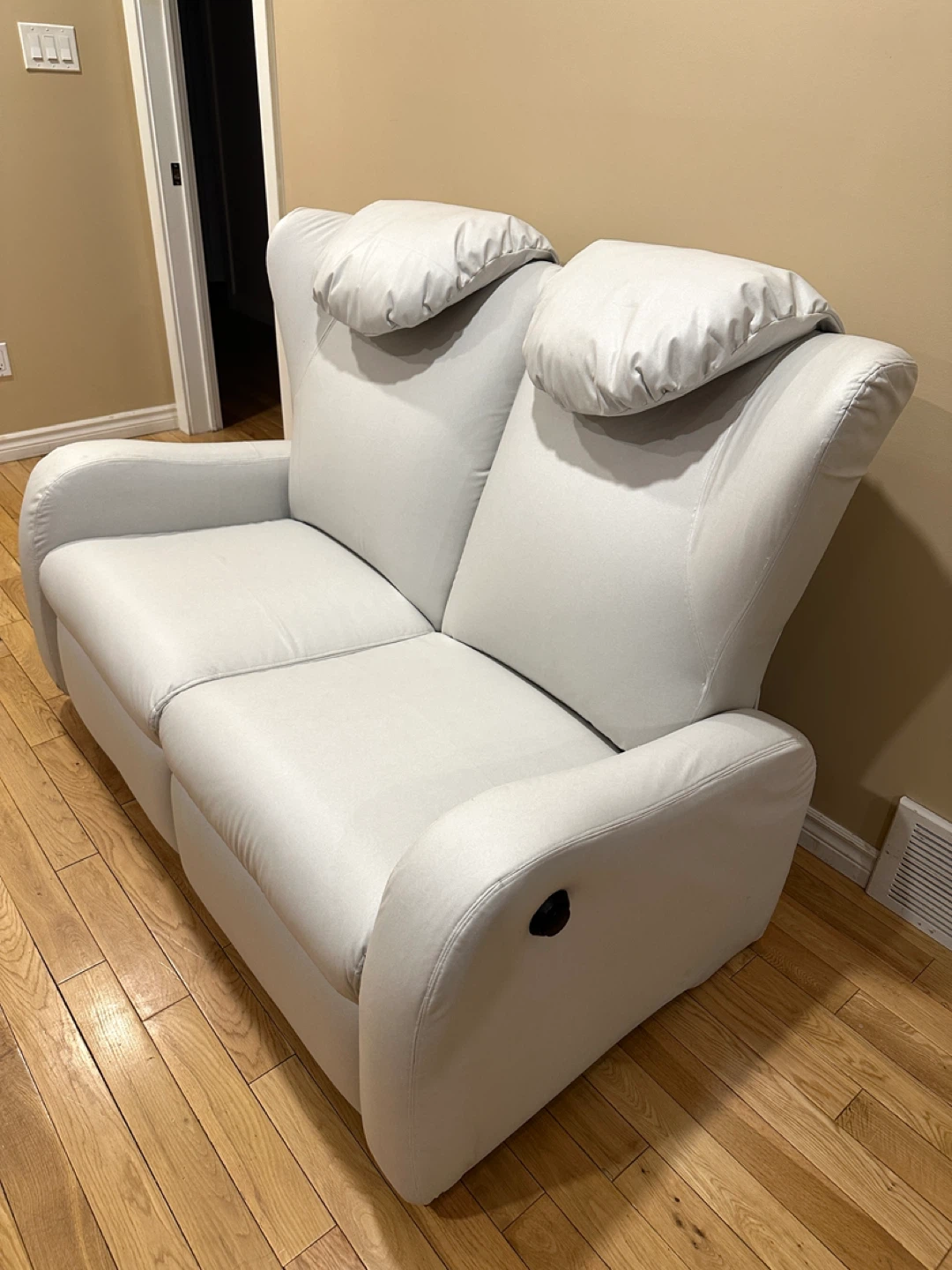Light Grey Berkline Reclining Loveseat Sofa (CAN DELIVER) - photo 5