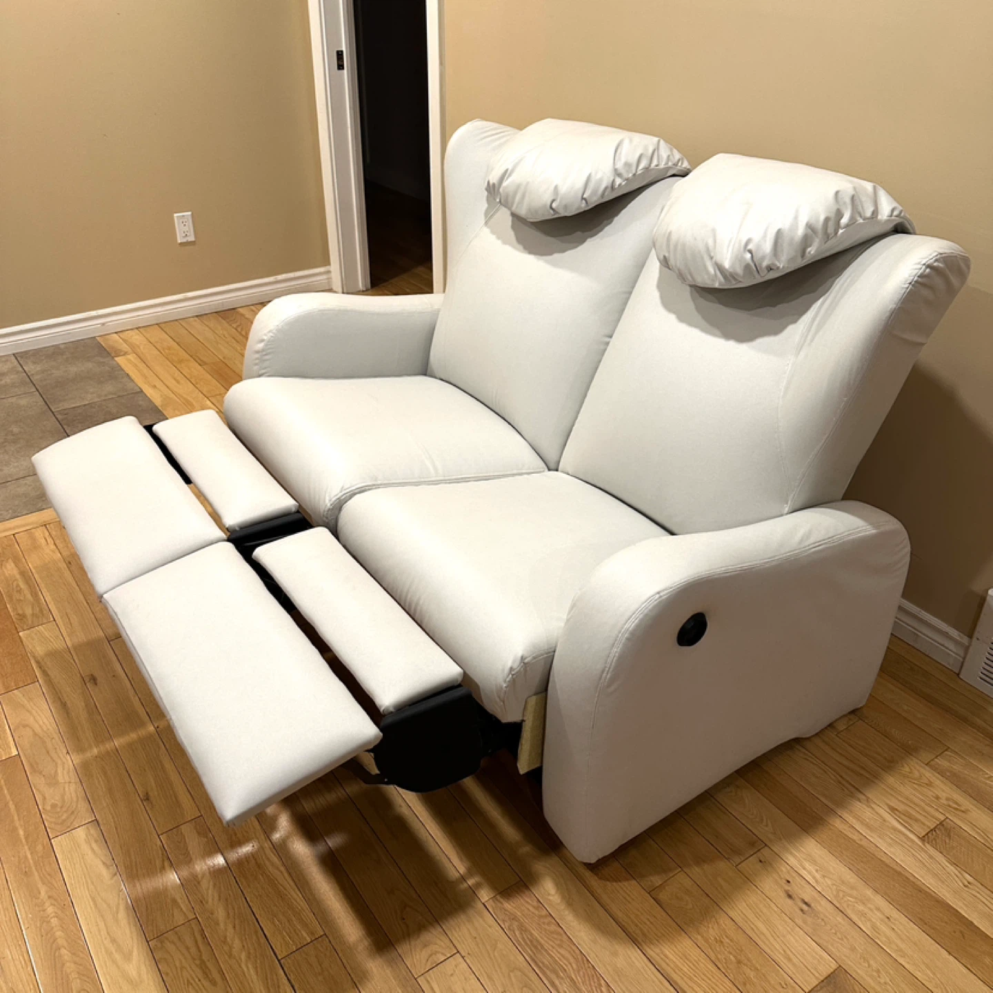 Light Grey Berkline Reclining Loveseat Sofa (CAN DELIVER) - photo 3