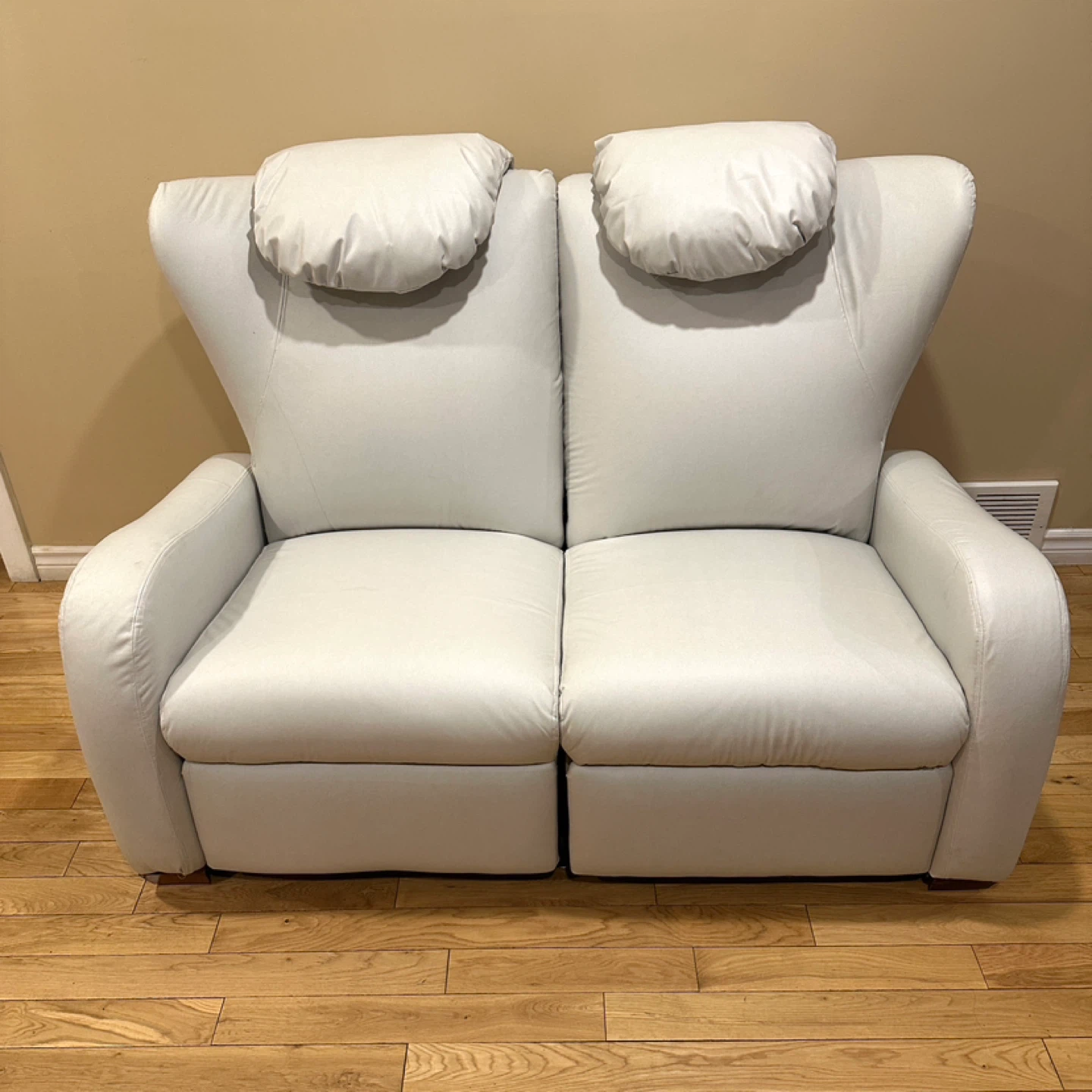 Light Grey Berkline Reclining Loveseat Sofa (CAN DELIVER)