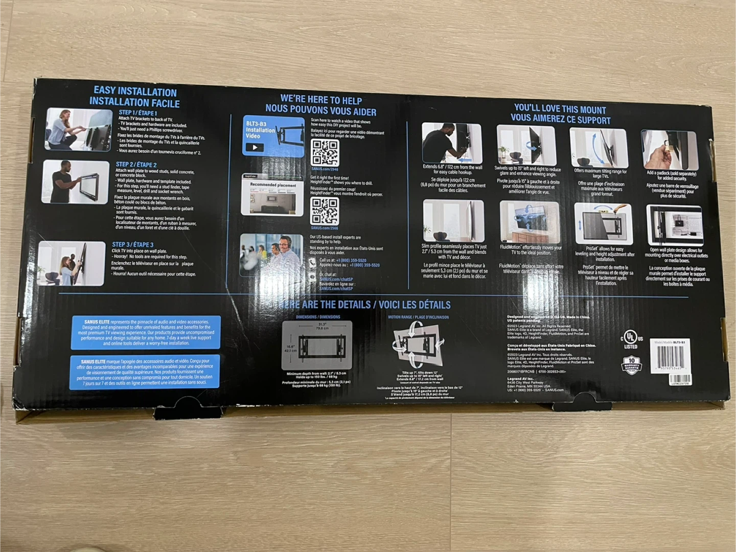 Sanus Elite Advanced Tilt 4D TV Wall Mount - photo 5