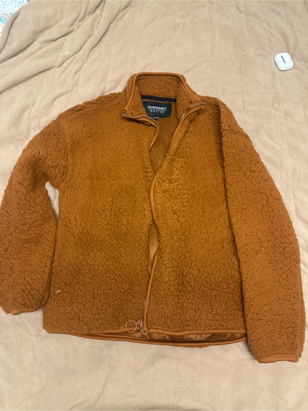Fahrenheit Active Brown Fleece Jacket