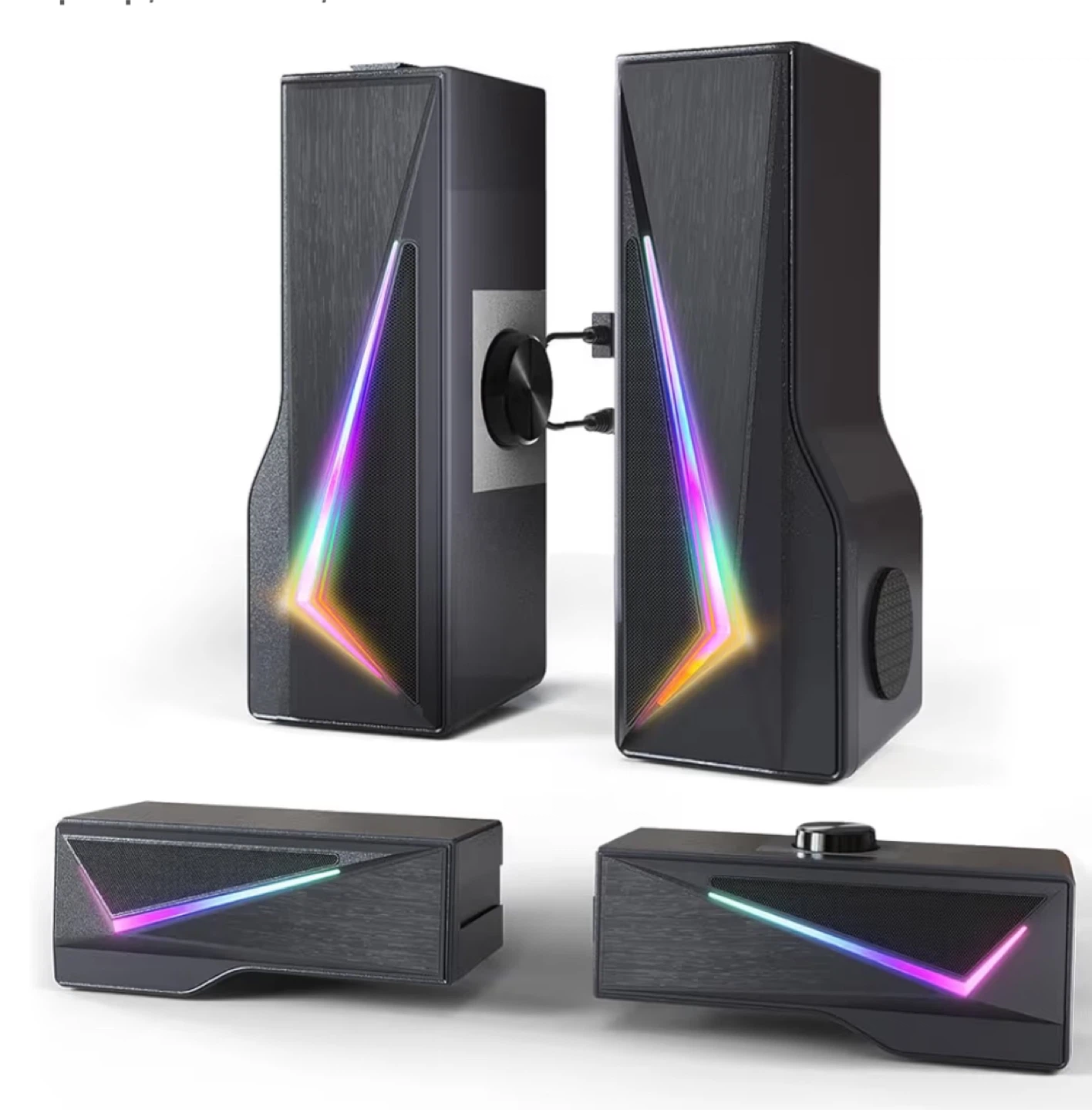 Computer Speakers with RGB Lighting