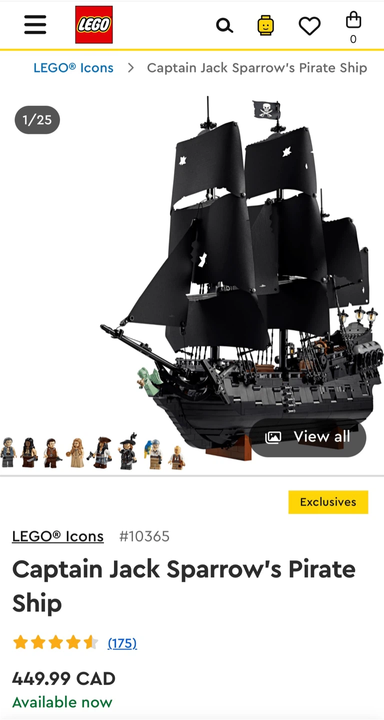 LEGO Icons Captain Jack Sparrow's Pirate Ship 10365 - photo 2