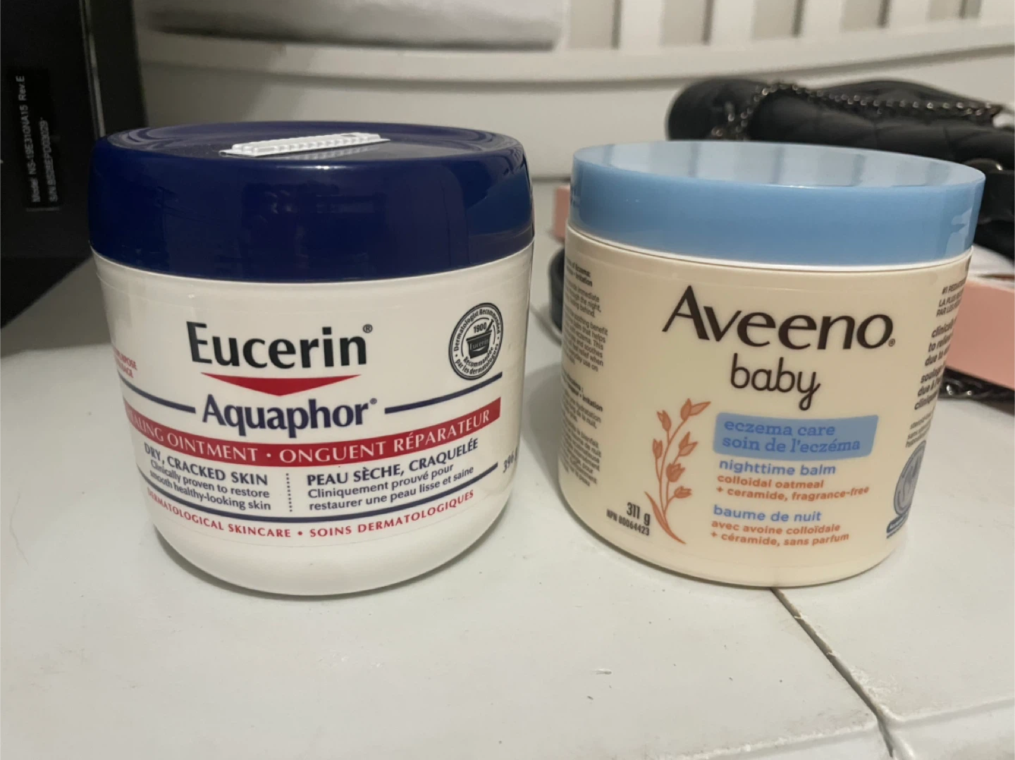 Eucerin Aquaphor & Aveeno Baby Eczema Care Lotions